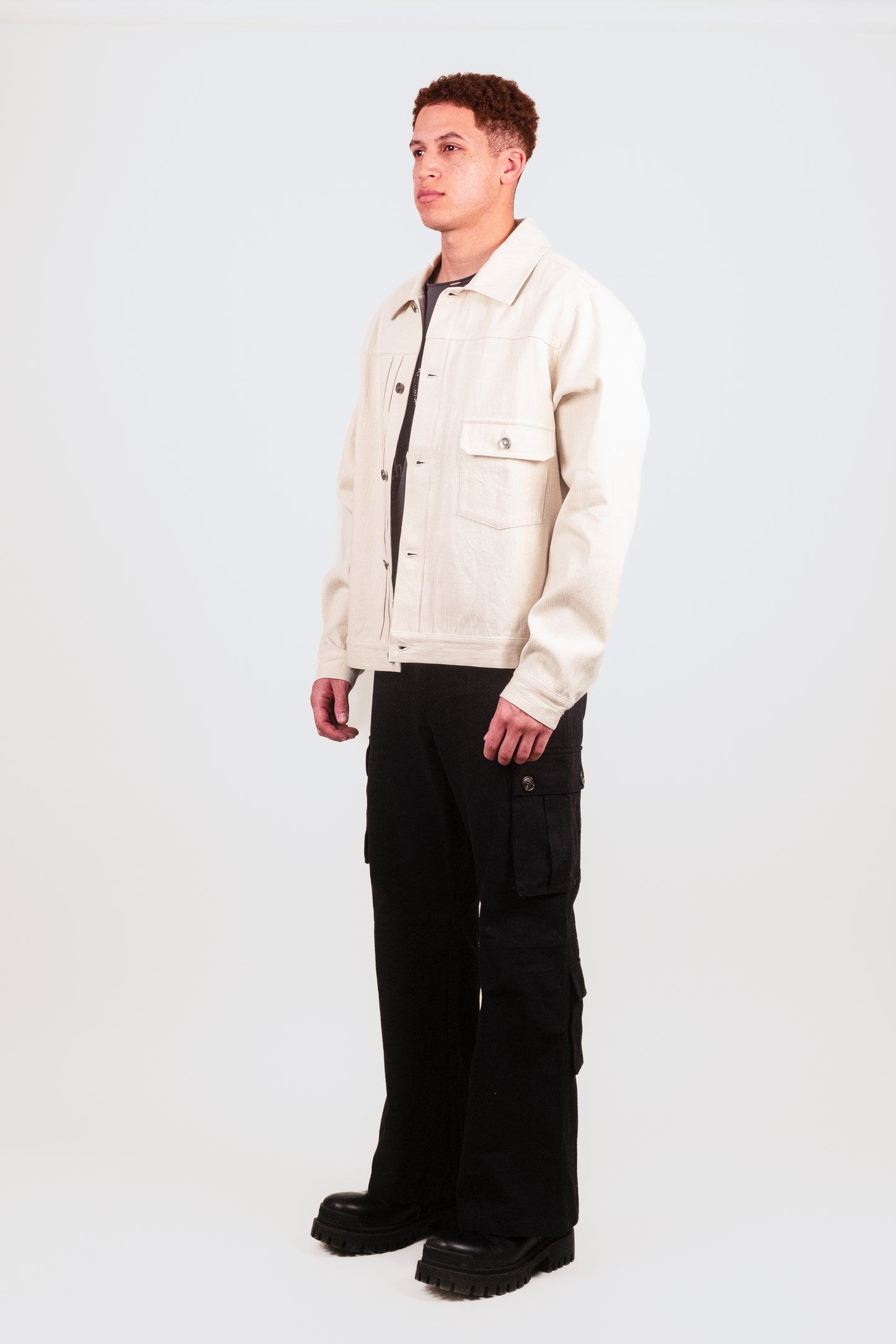 Pleated Military Blouson - Puppet Theater