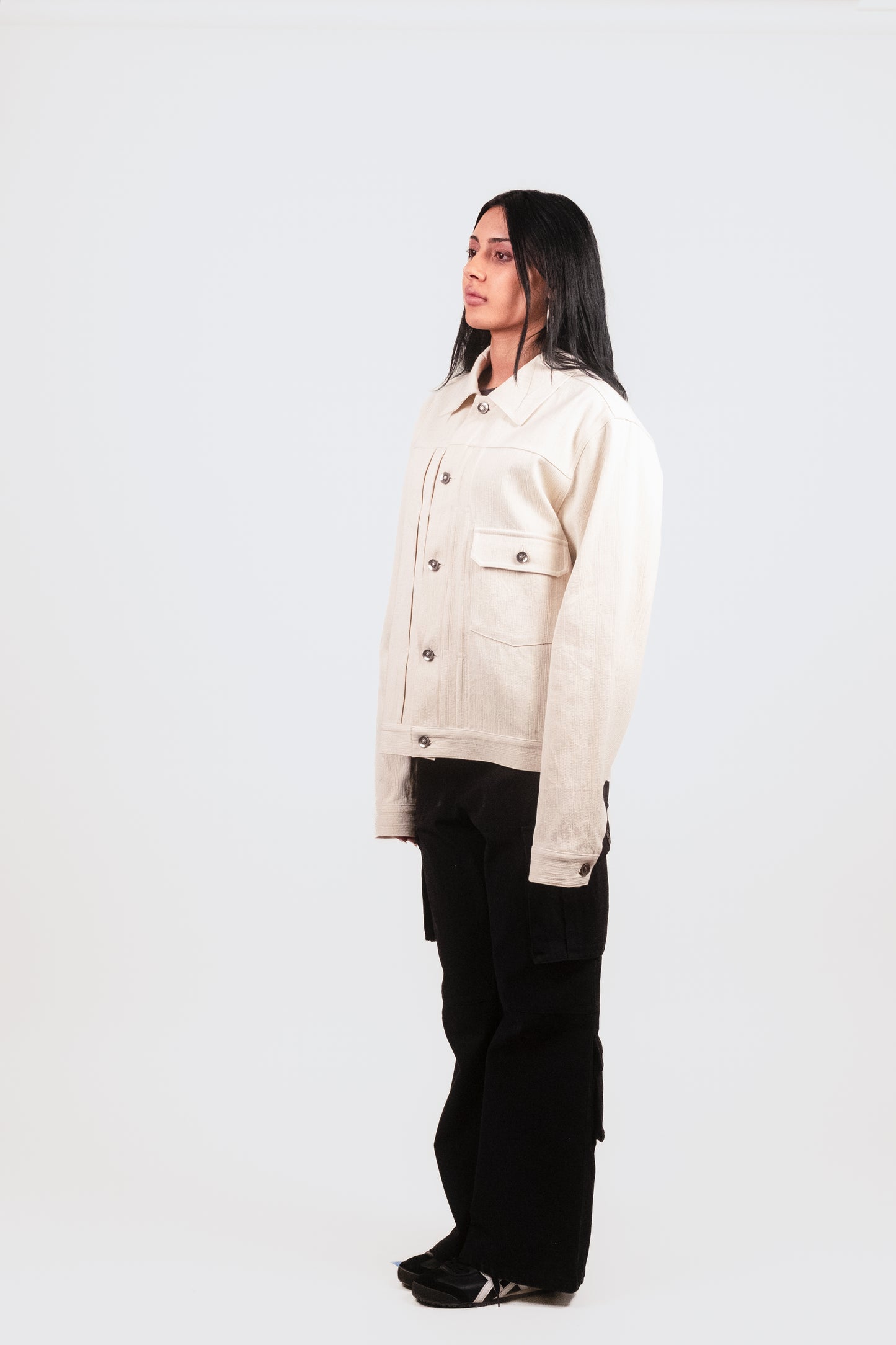Pleated Military Blouson - Puppet Theater