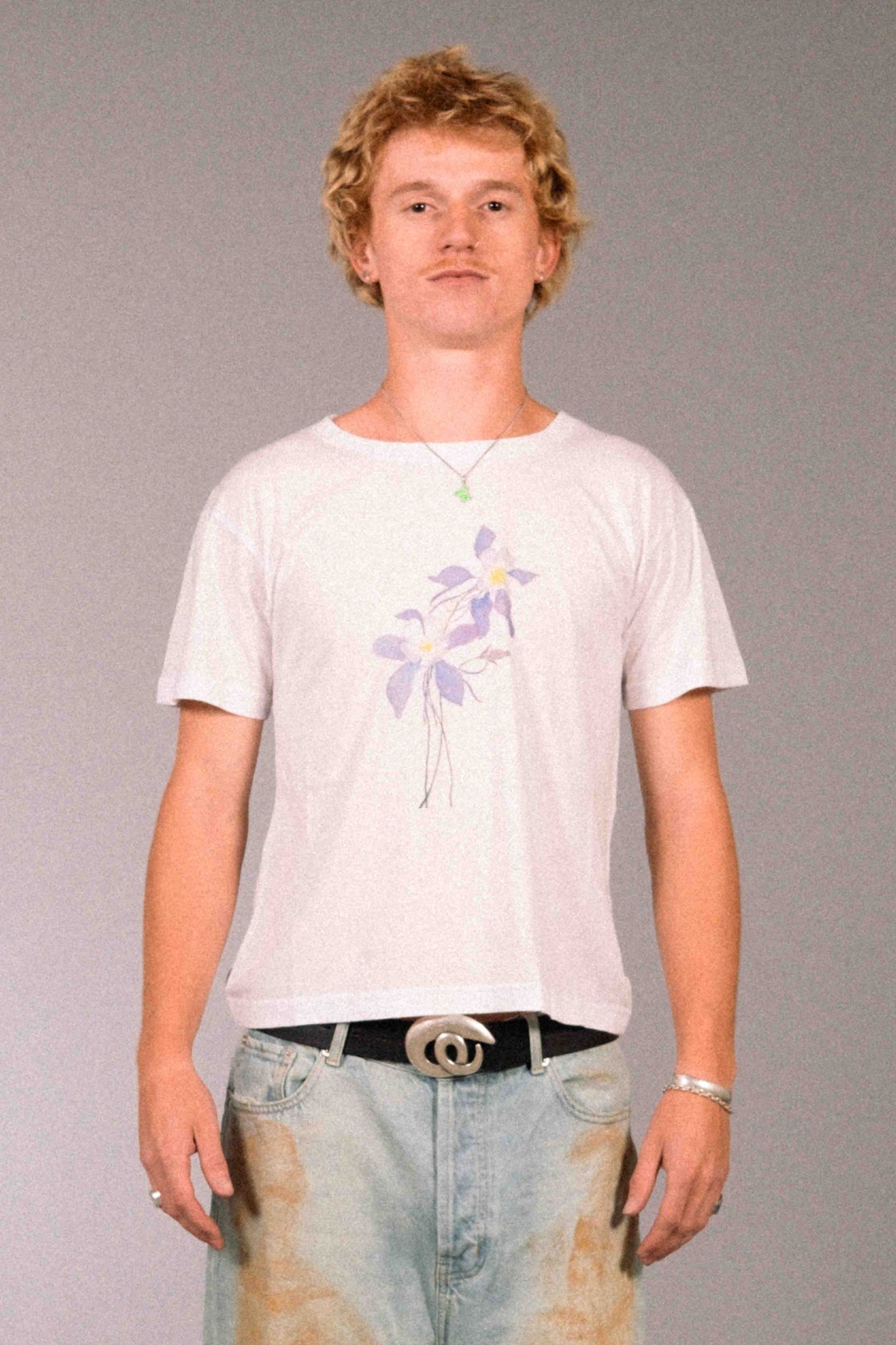 Columbine Tee in Piano White - Puppet Theater