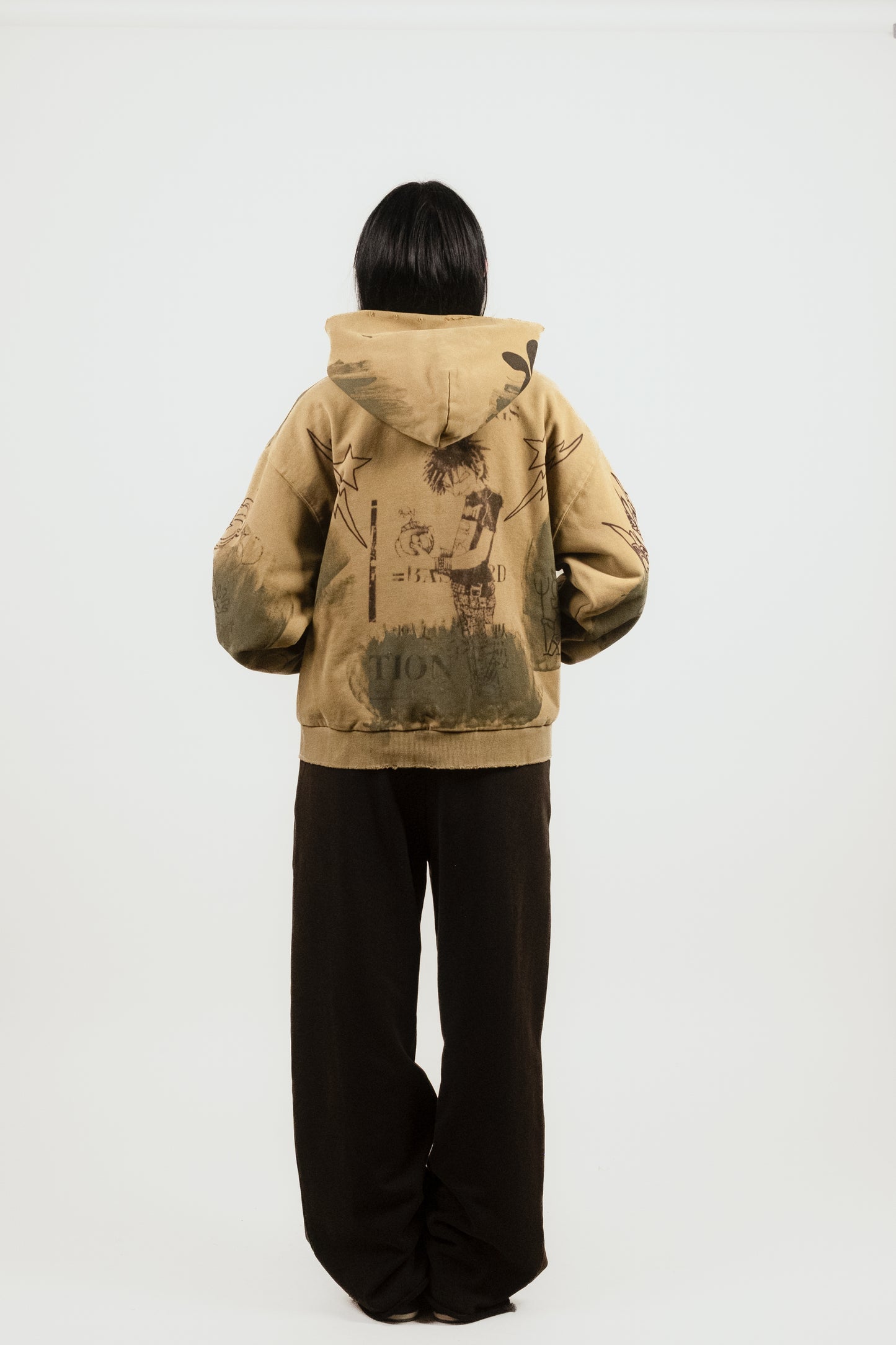 Second Skin Hoodie in Grunge - Puppet Theater