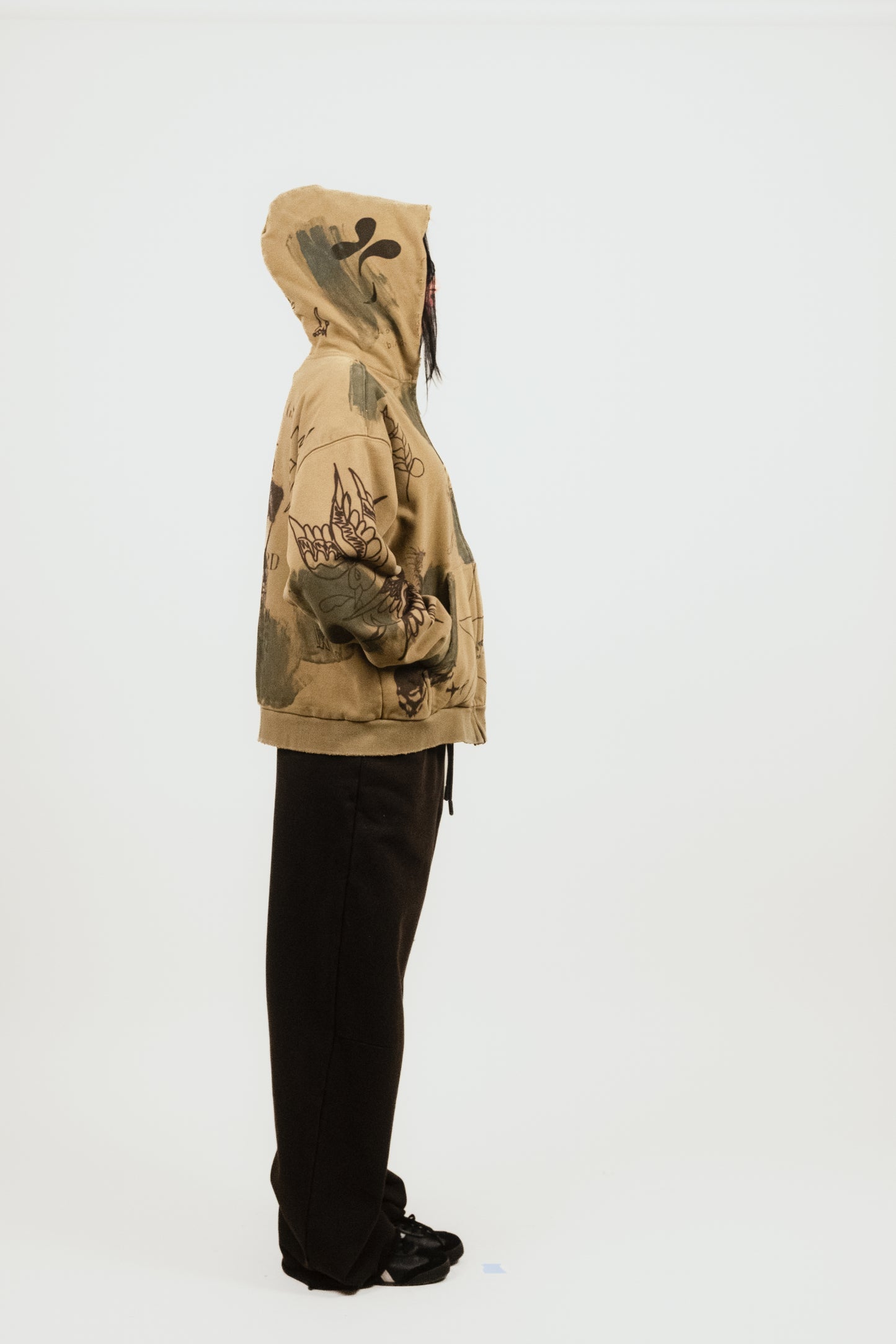 Second Skin Hoodie in Grunge - Puppet Theater