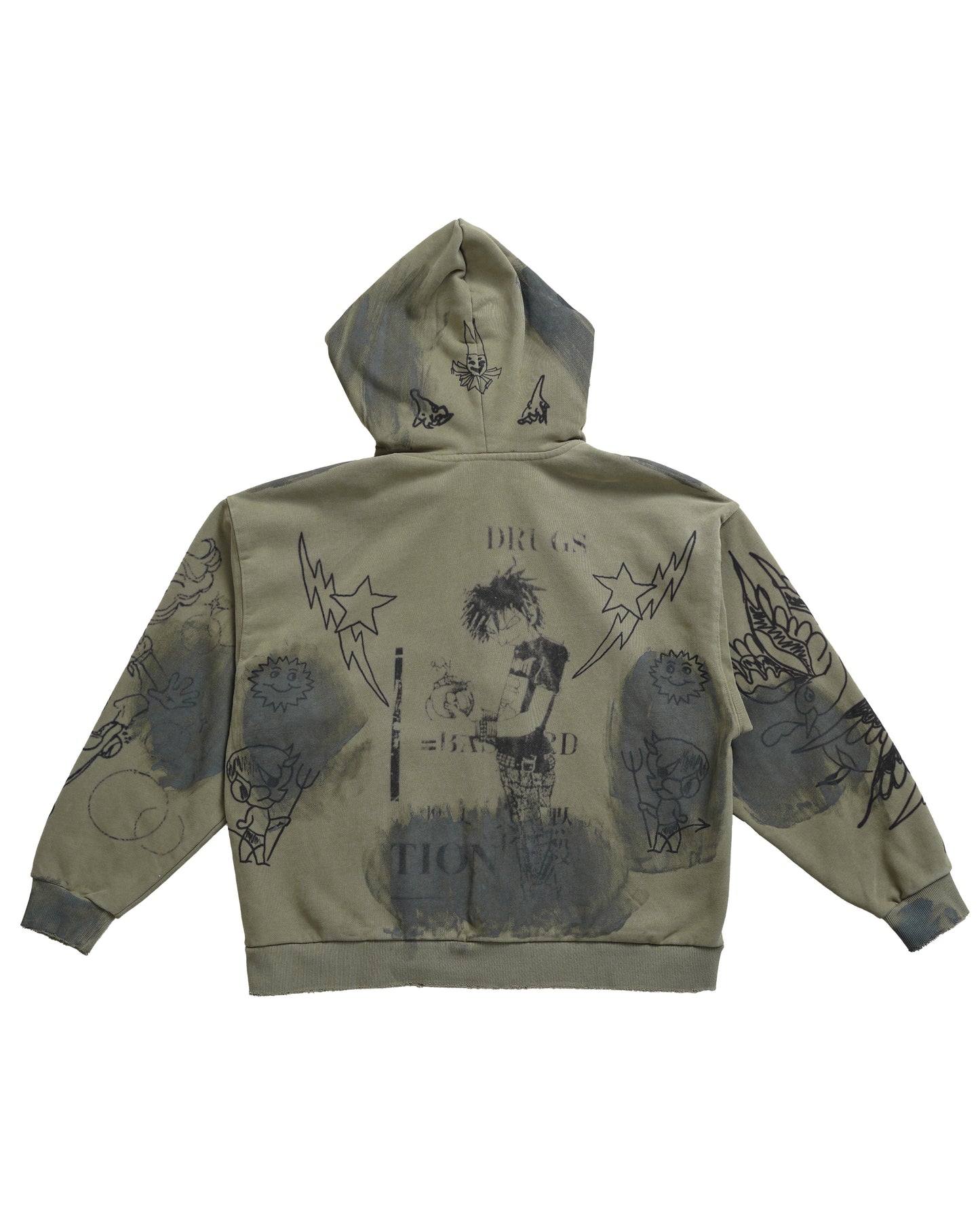 Second Skin Hoodie in Grunge - Puppet Theater