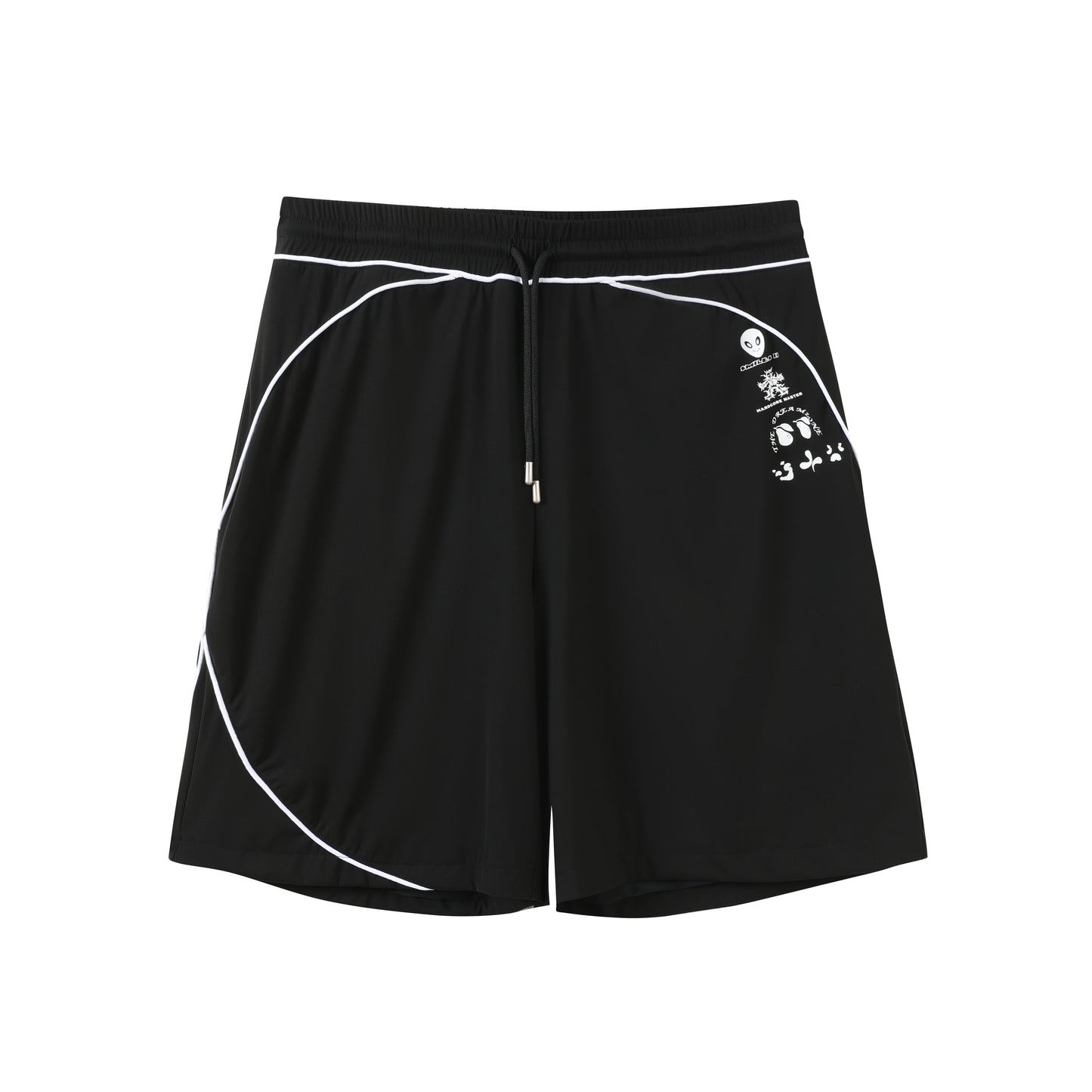 PIPED LUX CLUB SHORTS (BLACK)