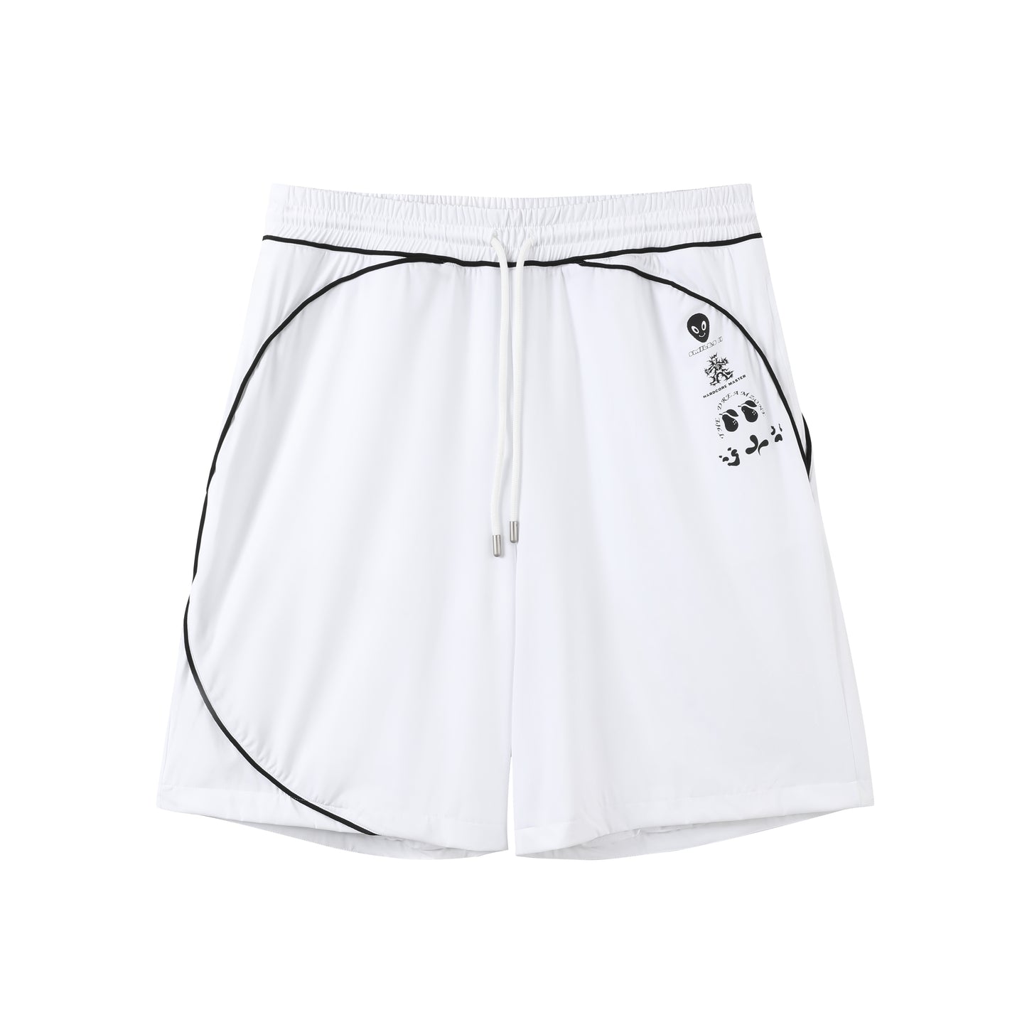 PIPED LUX CLUB SHORTS (WHITE)