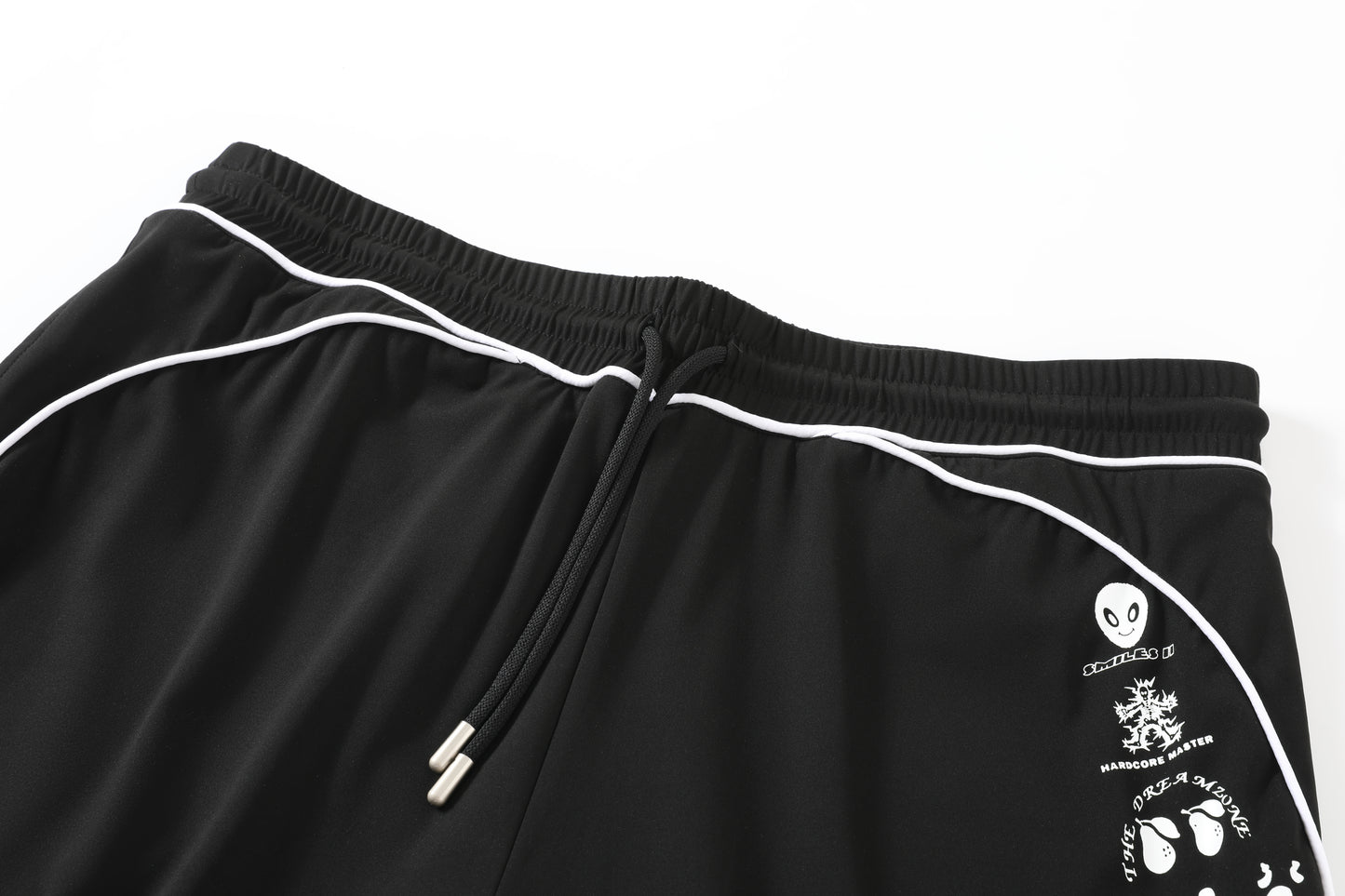 PIPED LUX CLUB SHORTS (BLACK)