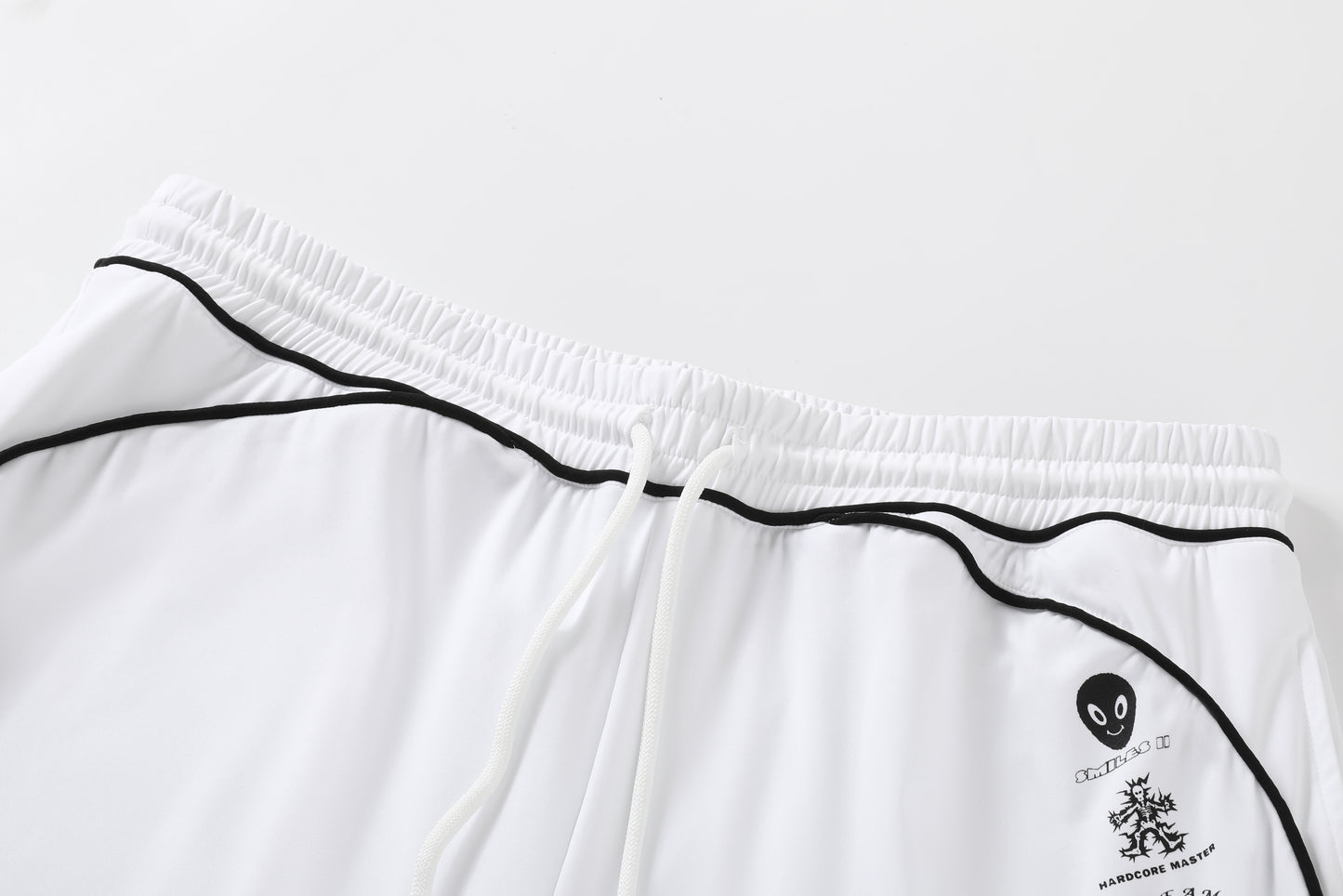 PIPED LUX CLUB SHORTS (WHITE)