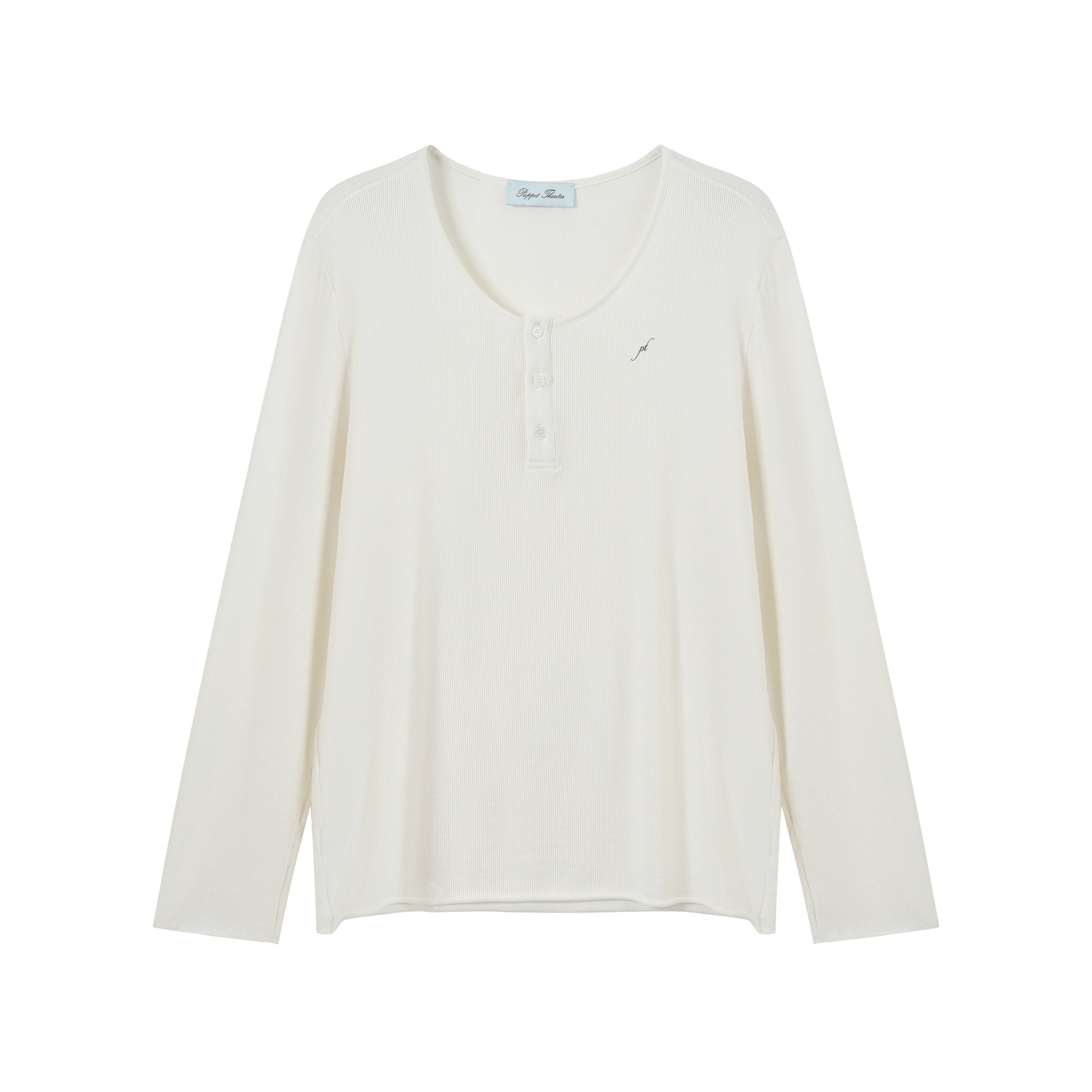 Delicate Wide Neck Henley - Puppet-Theater