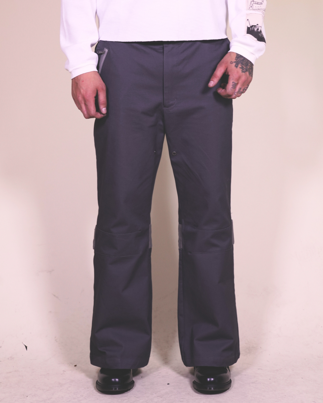 Flared Bondage Work Trouser - Puppet-Theater