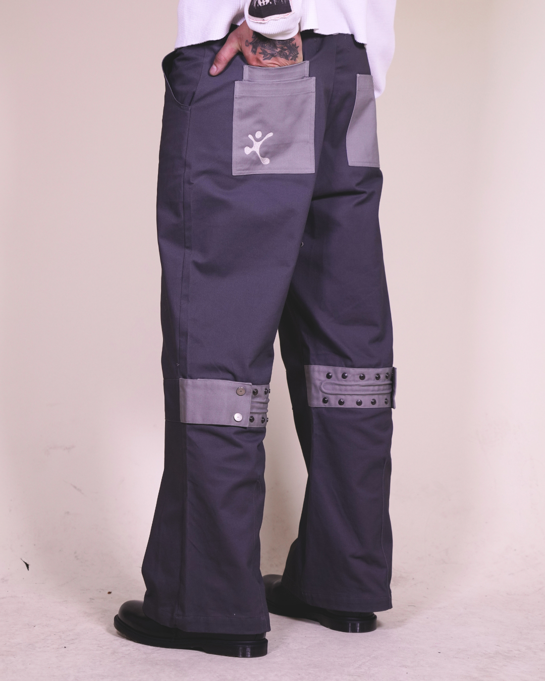 Flared Bondage Work Trouser - Puppet-Theater