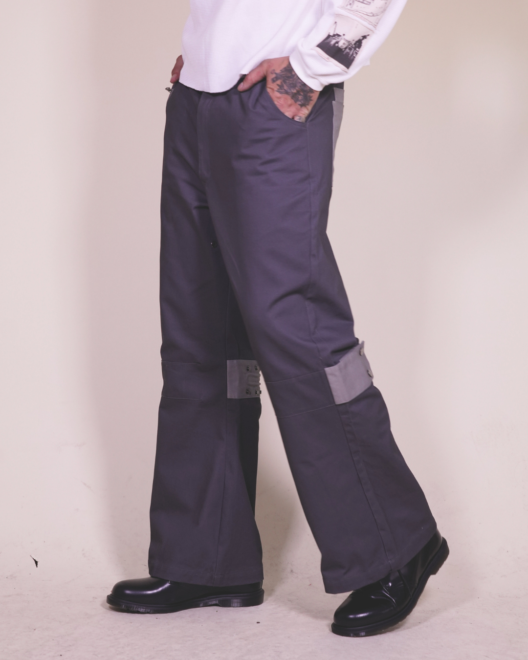 Flared Bondage Work Trouser - Puppet-Theater