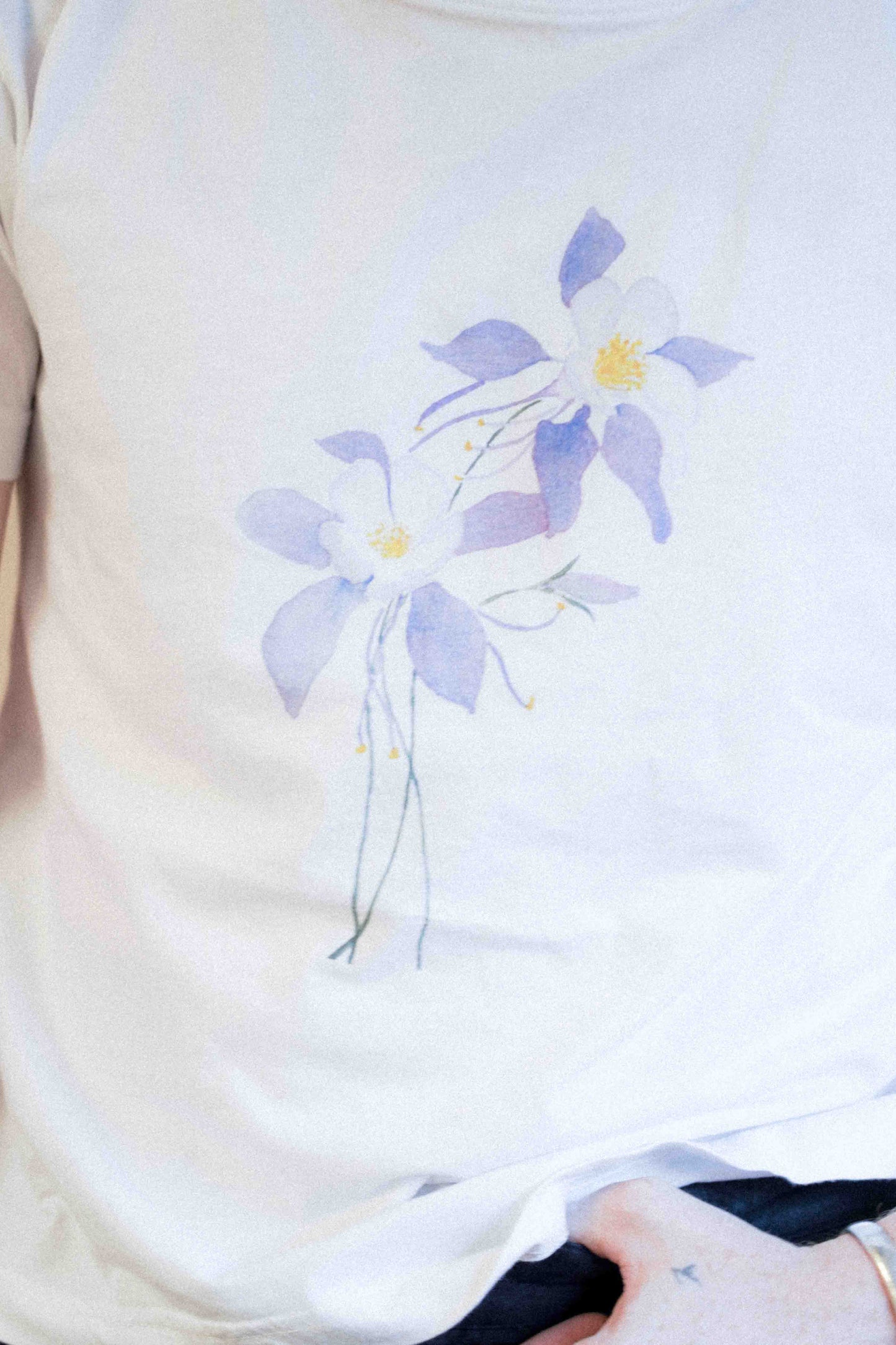 Columbine Tee in Piano White - Puppet Theater