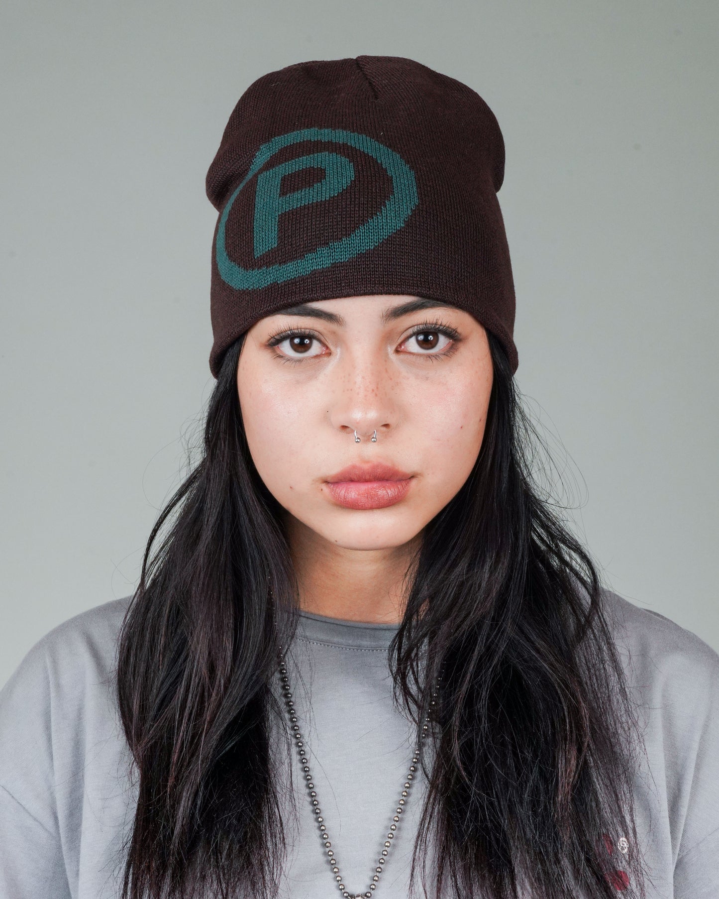 Puppet Corp Beanie in Coffee and Sea Moss