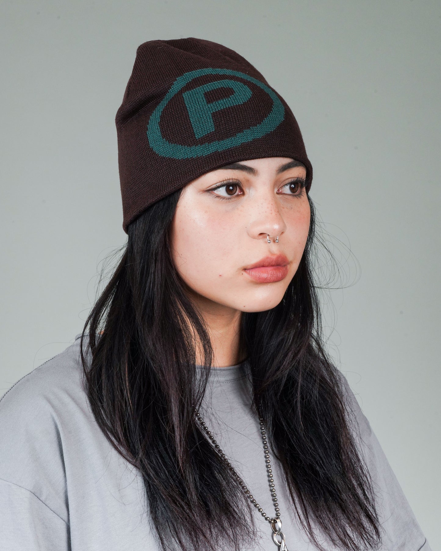 Puppet Corp Beanie in Coffee and Sea Moss