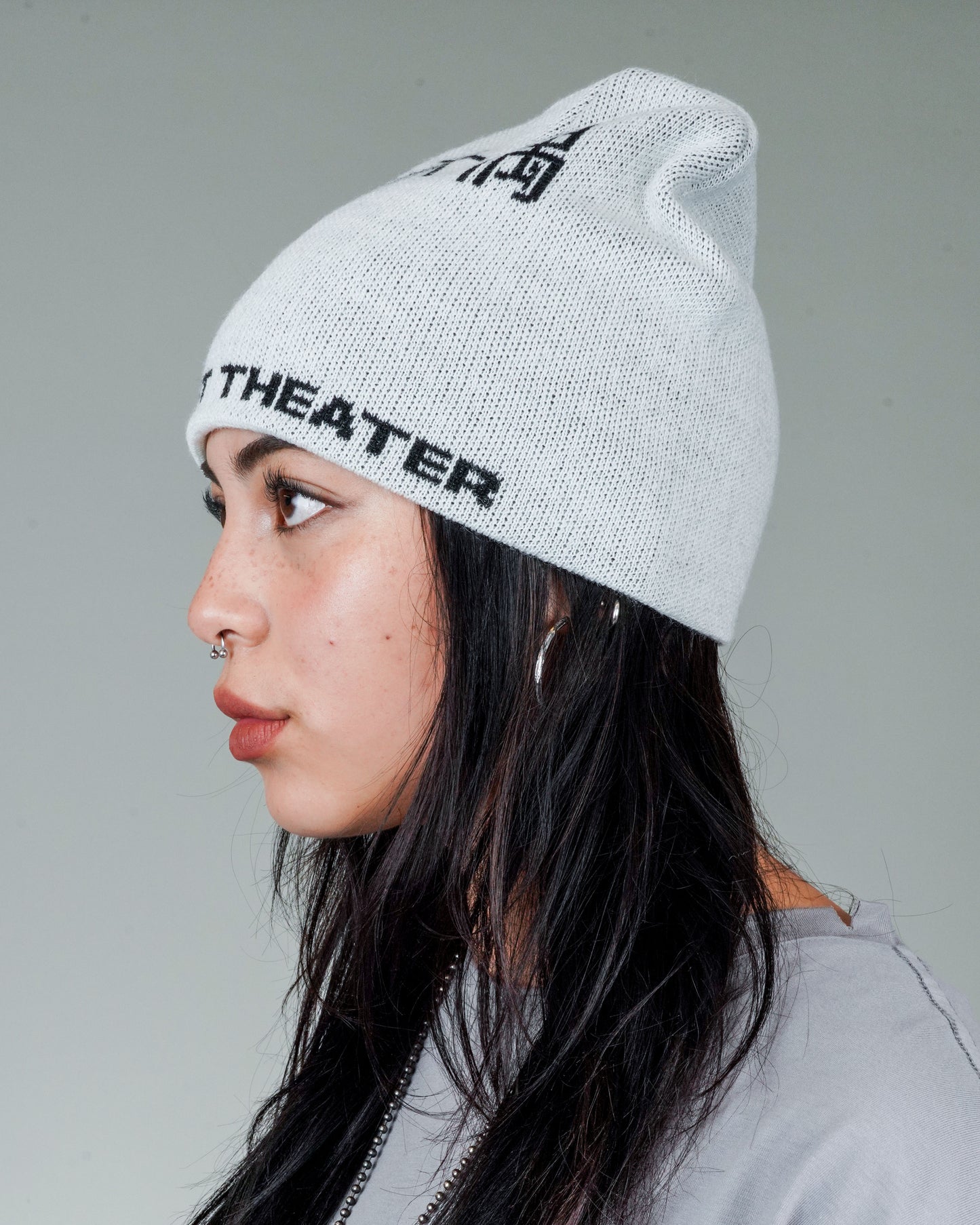 Hanzi Skull Beanie in China White