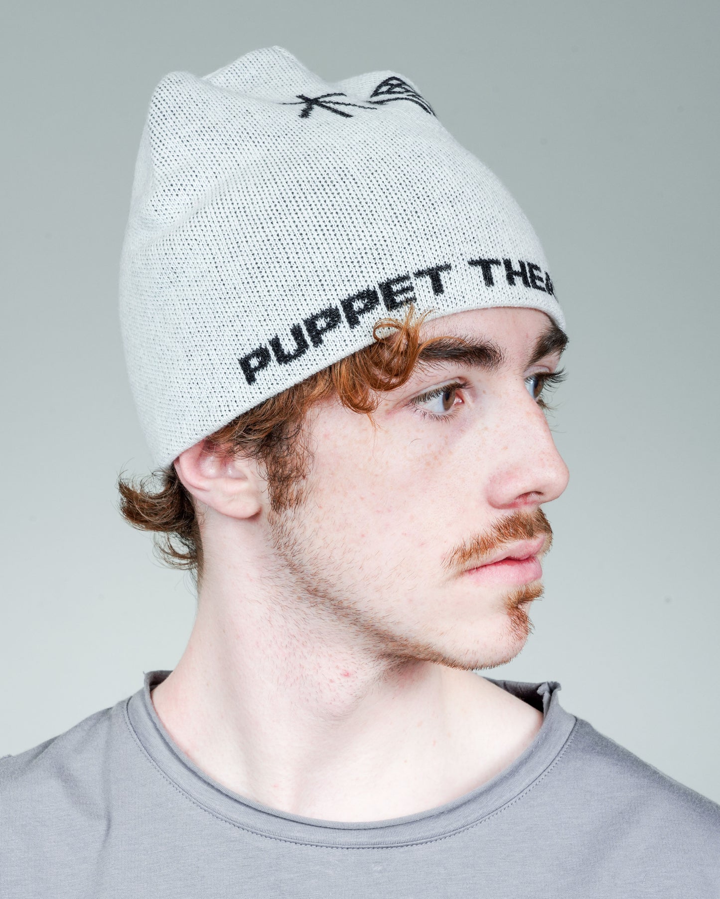 Hanzi Skull Beanie in China White