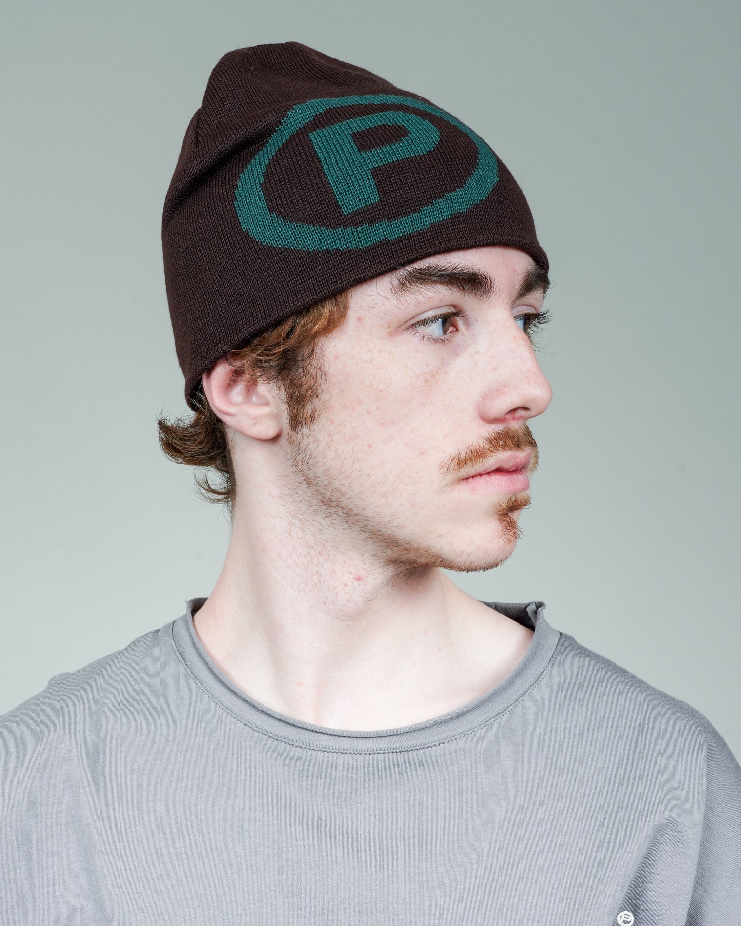 Puppet Corp Beanie in Coffee and Sea Moss