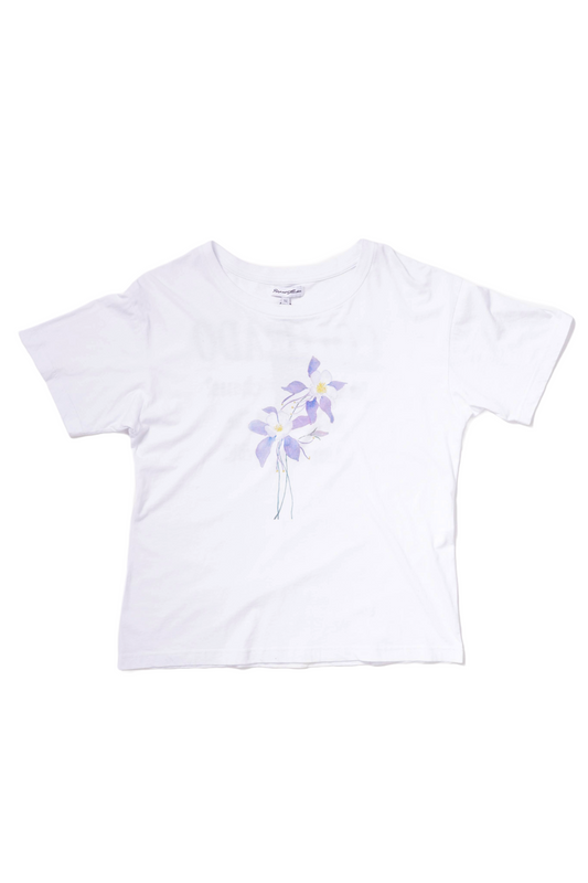 Columbine Tee in Piano White - Puppet Theater