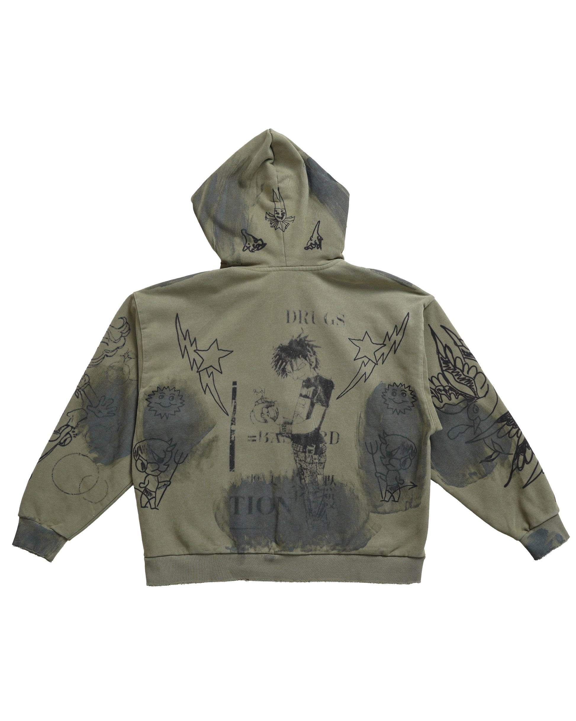 Second Skin Hoodie in Grunge - Puppet Theater